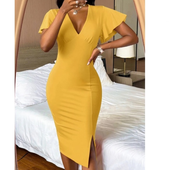 Boho split hem bodycon dress - Picture 8 of 16